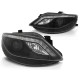 Lampy przód Seat Ibiza 6J 08-12 BLACK LED - diodowe kierunkowskazy LPSE34