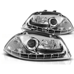 Lampy przód Seat Ibiza 3 02-08 - diodowe CHROM LED - LPSE07
