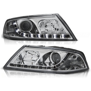 Lamy przód Skoda Octavia 2 04-08 diodowe CHROM LED D1S Xenon LPSK09