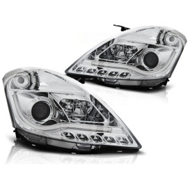 Lampy przód Suzuki Swift IV BLACK LED Tube - diodowe LPSI03