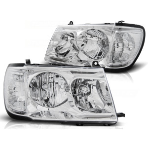 Lampy przód Toyota Land Cruiser 98-03 FJ100 CHROM LPTO20