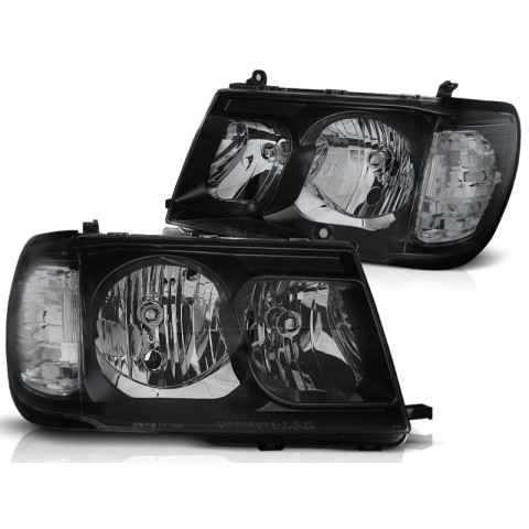 Lampy przód Toyota Land Cruiser 98-03 FJ100 BLACK LPTO21