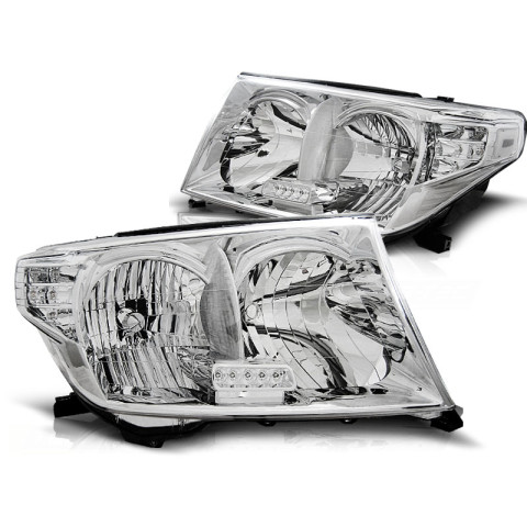 Lampy przód Toyota Land Cruiser 07- FJ200 CHROM LED LPTO22