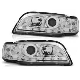 Lampy przód Volvo S40 / V40 96-00 - diodowe CHROM LED LPVO05
