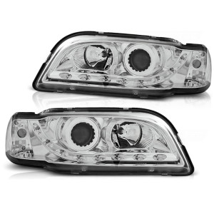 Lampy przód Volvo S40 / V40 96-00 - diodowe CHROM LED LPVO05