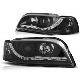 Lampy przód Volvo S40 / V40 96-00 - diodowe BLACK LED LPVO06