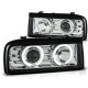 Lampy przód VW Corrado clear Angel Eyes CHROM soczewka ringi LPVW35