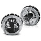 Lampy przód VW Golf 1 clear Angel Eyes Cross Chrom ringi z krzyżem LPVWH3