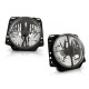 Lampy przód VW Golf 2 clear CHROM - przezroczyste z krzyżem LPVW08