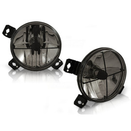 Halogeny w grill VW Golf 2 clear BLACK - ciemne z krzyżem LPVW92
