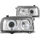Lampy przód VW Vento clear CHROM Angel Eyes ringi soczewka LPVW87
