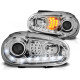 Lampy przód VW Golf 4 97-03 - diodowe CHROM LED - LPVWB1