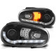 Lampy przód VW Golf 4 97-03 - diodowe BLACK LED - LPVWB2