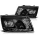 Lampy przód VW Bora - diodowe BLACK LED - LPVWA2