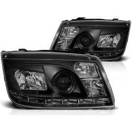Lampy przód VW Bora - diodowe BLACK LED - LPVWA2
