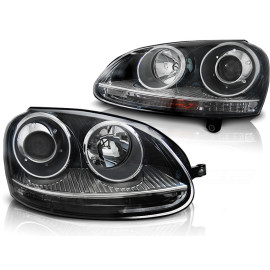 Lampy przód VW Golf 5 GTI Look Black czarne LPVW20