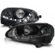 Lampy przód VW Golf 5 / Jetta - BLACK LED H7 LPVWD3