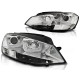 Lampy przód VW Golf 7 - CHROM LED DRL - diodowe LPVWK5