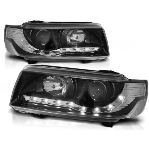 Lampy przód VW Passat B4 93-97 - diodowe BLACK LED - LPVW97