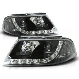 Lampy przód VW Passat B5 FL - BLACK LED - diodowe LPVW82