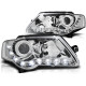 Lampy przód VW Passat B6 3C - CHROM LED - diodowe DEPO LPVWE0