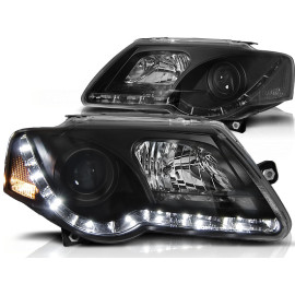 Lampy przód VW Passat B6 3C - diodowe BLACK LED - diodowe LPVWC2