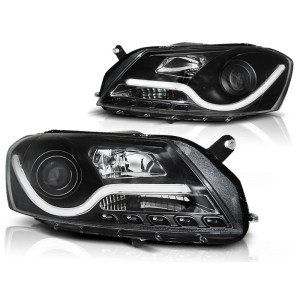 Lampy przód VW Passat B7 - BLACK LED TUBE LIGHTS LPVWI3