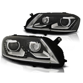 Lampy przód VW Passat B7 - BLACK LED diodowe LPVWK4