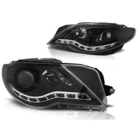 Lampy przód VW Passat CC 08-11 - BLACK LED diodowe LPVWJ5