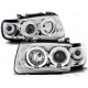 Lampy przód VW Polo 6N 94-99 clear Angel Eyes CHROM ringi LPVW05