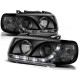 Lampy przód VW Polo 6N 94-99 - diodowe BLACK LED - LPVWA4