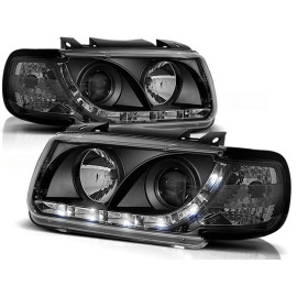 Lampy przód VW Polo 6N 94-99 - diodowe BLACK LED - LPVWA4