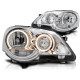 Lampy przód VW Polo 9N3 Angel Eyes CHROM soczewka ringi LPVWE2
