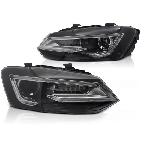 VW POLO 6R - BLACK LED - diodowe - 
