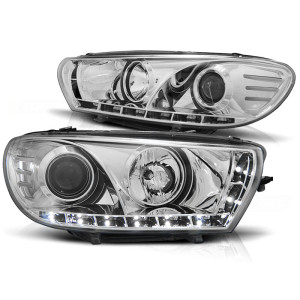 Lampy przód VW Scirocco III - CHROM LED - diodowe LPVWA9