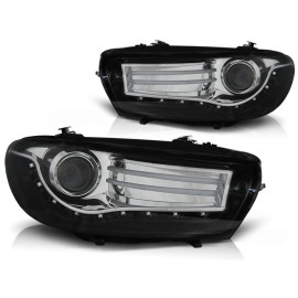 Lampy przód VW SCIROCCO III 08- LED diodowe BLACK LPVWG9 DEPO