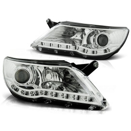 Lampy przód VW Tiguan 07-11 - CHROM LED LPVWI0