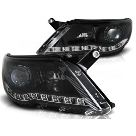 Lampy przód VW Tiguan 07-11 - BLACK LED FK LPVWI1