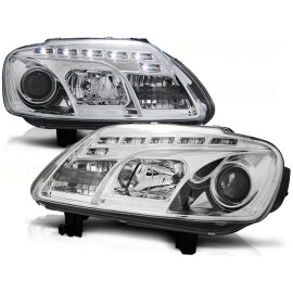 Lampy przód VW Touran - CHROM LED diodowe - LPVWC3