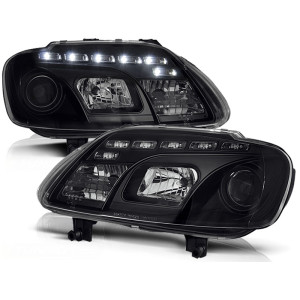 Lampy przód VW Touran - BLACK LED diodowe - LPVWC4