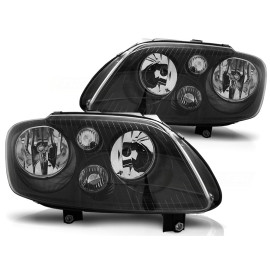 Lampy przód VW Touran / Caddy 03 -06 BLACK - czarne LPVW66