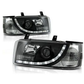 Lampy przód VW T4 Transporter 90-03 - diodowe BLACK LED LPVW84