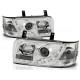 Lampy przód VW T4 Transporter 90-03 - CHROM LED diodowe LPVW83