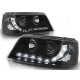 Lampy przód VW T5 2003-2009 BLACK LED - LPVW24