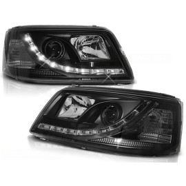 Lampy przód VW T5 2003-2009 diodowe BLACK LED - LPVW38