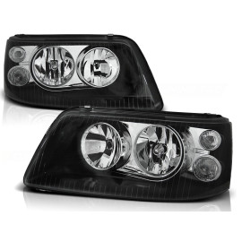 Lampy przód VW T5 Bus 2003-2009 BLACK - czarne LPVWA0