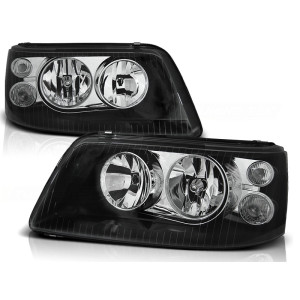 Lampy przód VW T5 Bus 2003-2009 BLACK - czarne LPVWA0