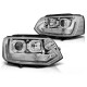 Lampy przód VW T5 2010- CHROM T6 LOOK diodowe światła dzienne LPVWT1