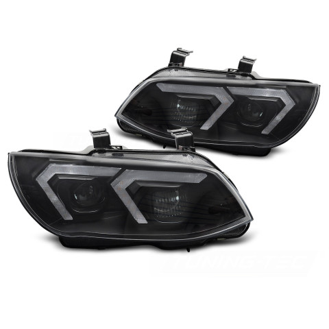 Lampy przód BMW E92 / E93 Xenon CHROM LED DRL diodowe LPBMR7