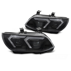 Lampy przód BMW E92 / E93 Xenon BLACK LED YELLOW DRL LPBMS6